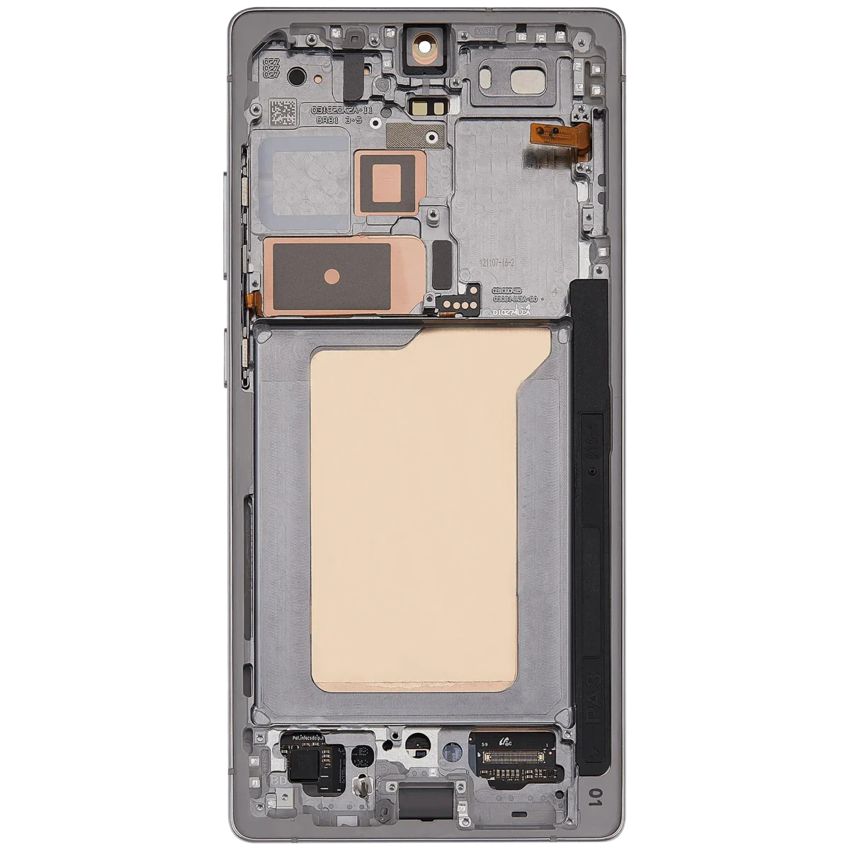 Samsung Galaxy S25 Ultra İle Uyumlu Çerçeveli Ekran DokunmatikOrijinal (Titanyum Beyaz Gümüş) - Görsel 5