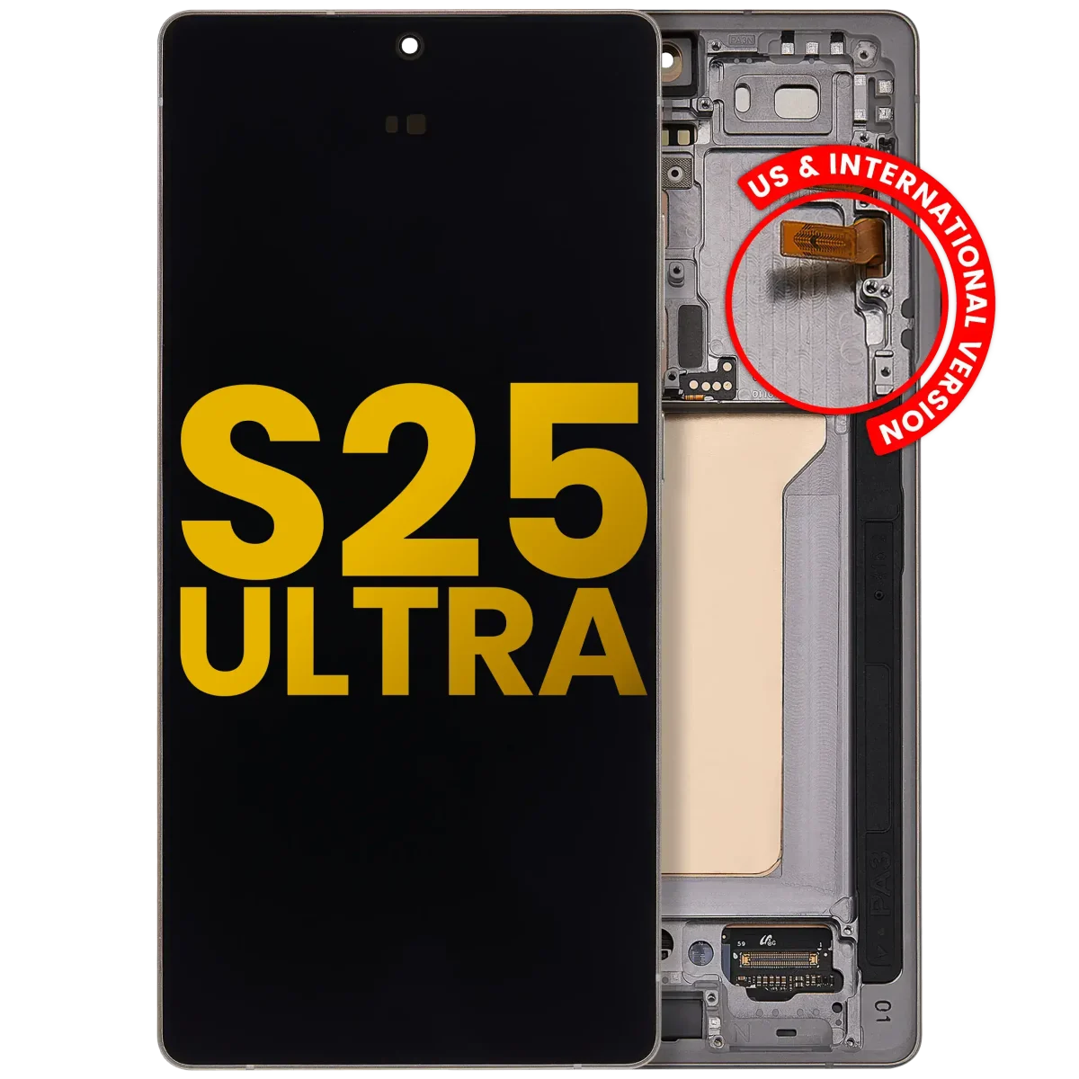 Samsung Galaxy S25 Ultra İle Uyumlu Çerçeveli Ekran DokunmatikOrijinal (Titanyum Pembe Altın) - Görsel 3
