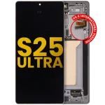 Samsung Galaxy S25 Ultra İle Uyumlu Çerçeveli Ekran DokunmatikOrijinal (Titanyum Pembe Altın) - Görsel 3