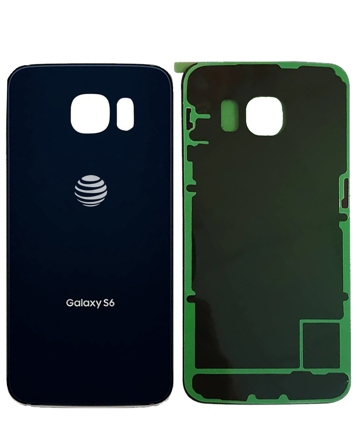 Samsung Galaxy S6 Arka İle Uyumlu Kapak Camı (AT&T Logosu) (Kullanılmış OEM Çekme: A Sınıfı) (Siyah Safir) - Görsel 3
