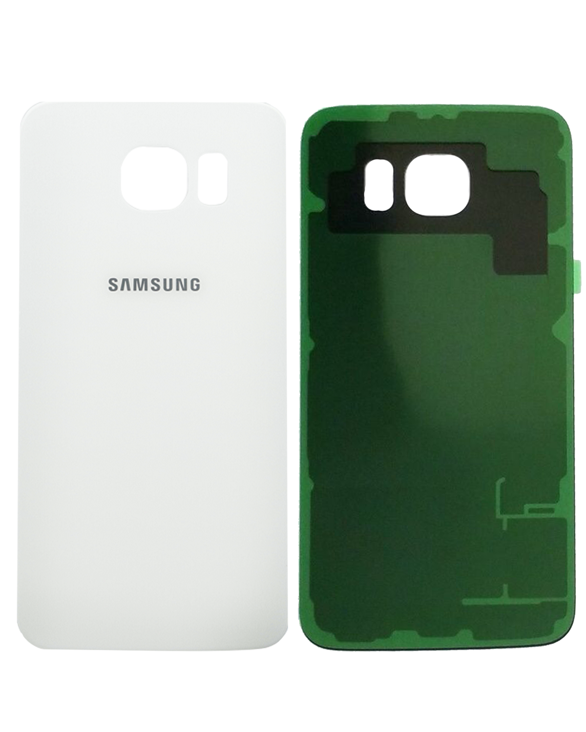 Samsung Galaxy S6 Arka İle Uyumlu Kapak Camı (AT&T Logosu) (Kullanılmış OEM Çekme: Sınıf A) (Beyaz İnci) - Görsel 4