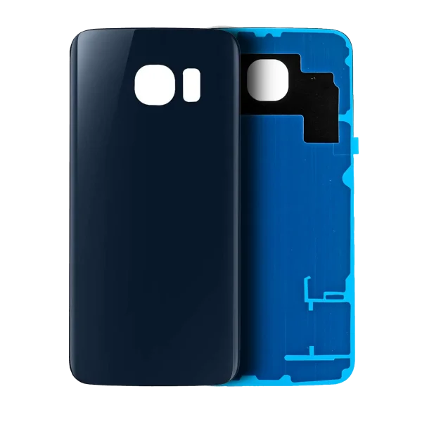 Samsung Galaxy S6 Arka İle Uyumlu Kapak Camı  (Aftermarket Plus) (Siyah Safir)