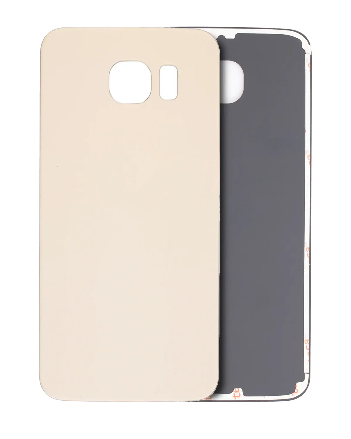 Samsung Galaxy S6 Arka İle Uyumlu Kapak Camı  (Altın)