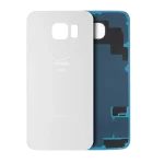 Samsung Galaxy S6 Arka İle Uyumlu Kapak Camı (Verizon 4G) (Servis Paketi) (Beyaz)