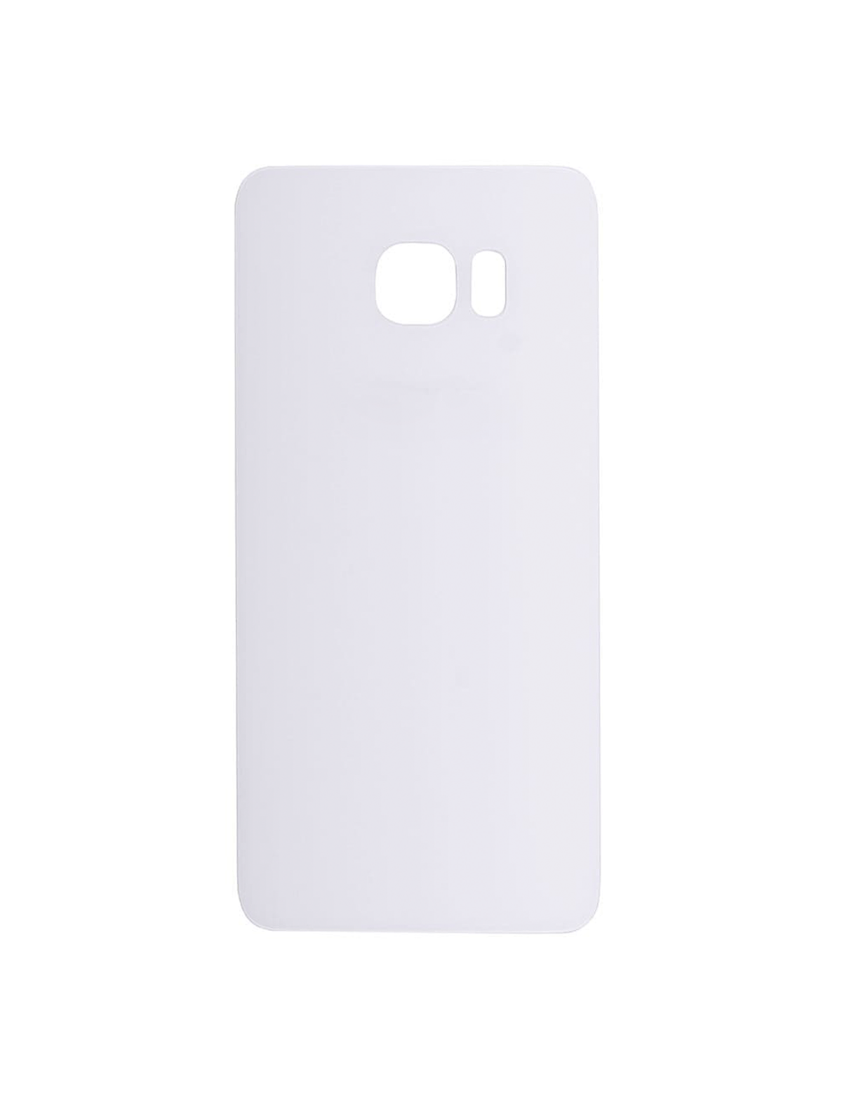 Samsung Galaxy S6 Edge İle Uyumlu Arka Kapak Camı  (Aftermarket Plus) (Beyaz) - Görsel 2