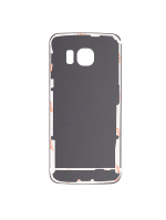Samsung Galaxy S6 Edge İle Uyumlu Arka Kapak Camı  (Aftermarket Plus) (Beyaz) - Görsel 3