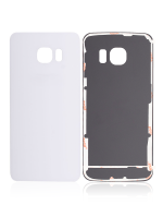 Samsung Galaxy S6 Edge İle Uyumlu Arka Kapak Camı  (Aftermarket Plus) (Beyaz) - Görsel 4