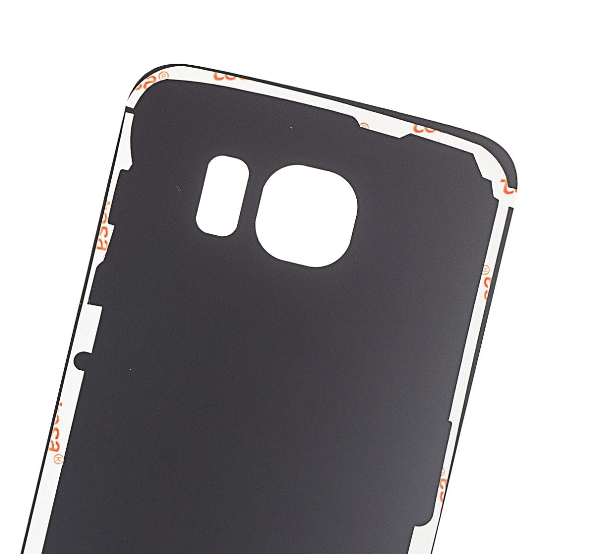 Samsung Galaxy S6 Edge İle Uyumlu Arka Kapak Camı  (Aftermarket Plus) (Siyah Safir) - Görsel 2