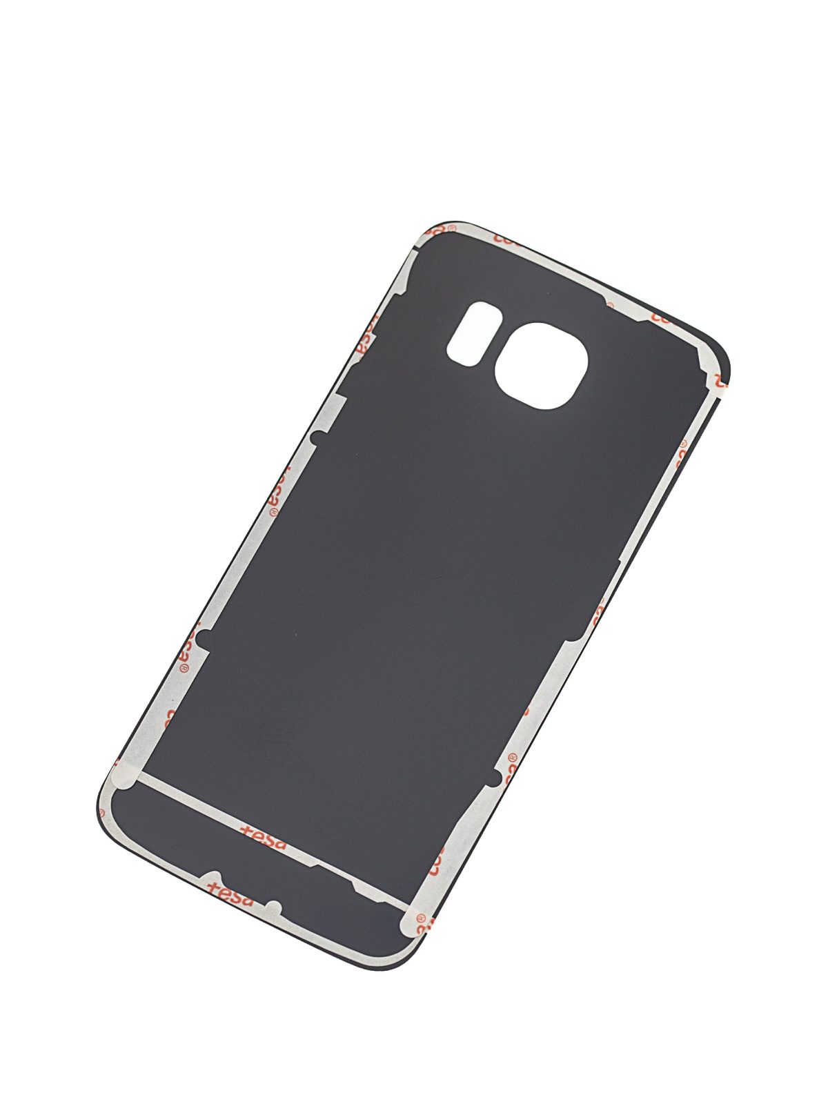 Samsung Galaxy S6 Edge İle Uyumlu Arka Kapak Camı  (Aftermarket Plus) (Siyah Safir) - Görsel 4