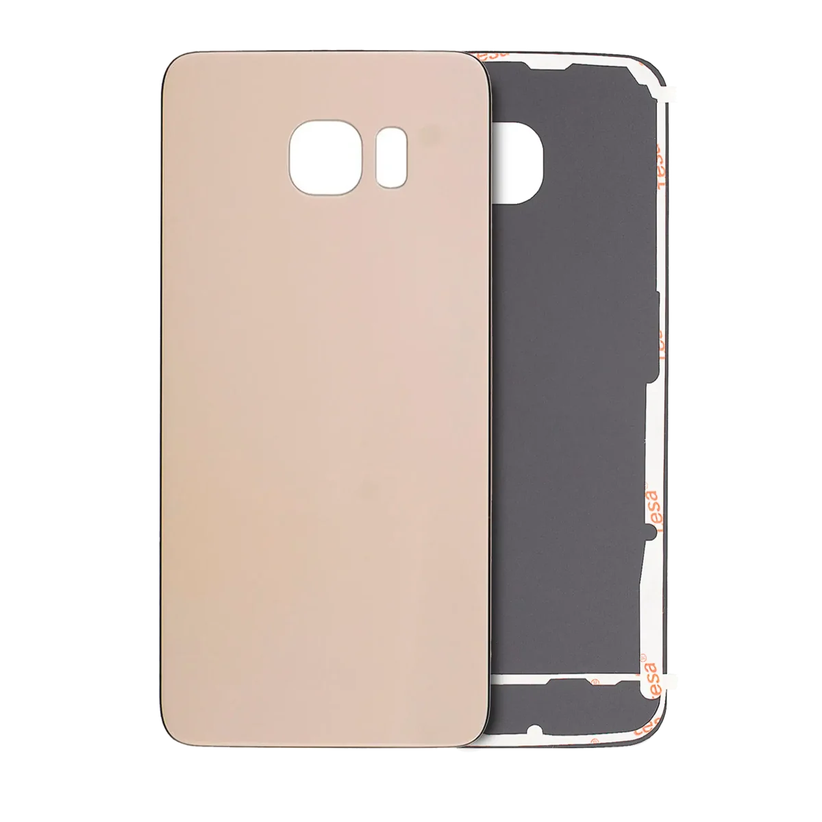 Samsung Galaxy S6 Edge İle Uyumlu Arka Kapak Camı  (Altın)