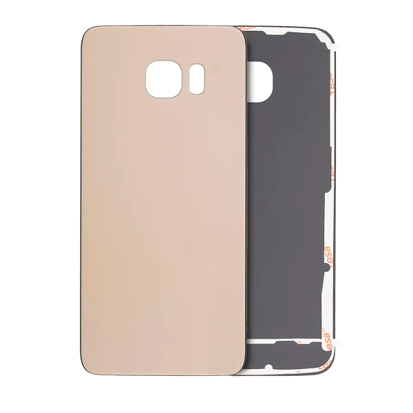 Samsung Galaxy S6 Edge İle Uyumlu Arka Kapak Camı  (Altın)