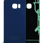 Samsung Galaxy S6 Edge İle Uyumlu Arka Kapak Camı (Service Pack) (Siyah Safir)