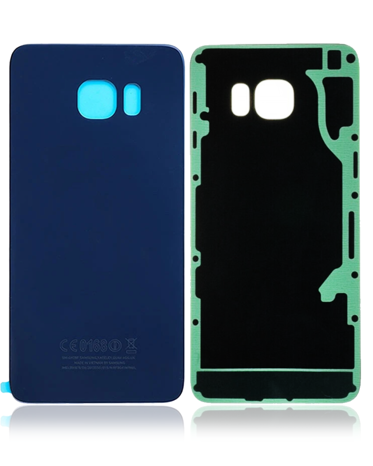 Samsung Galaxy S6 Edge İle Uyumlu Arka Kapak Camı (Service Pack) (Siyah Safir) - Görsel 4