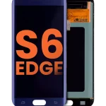 Samsung Galaxy S6 Edge İle Uyumlu Çerçevesiz ekran Orijinal Ekranı (Leke: B Sınıfı) (Siyah Safir)
