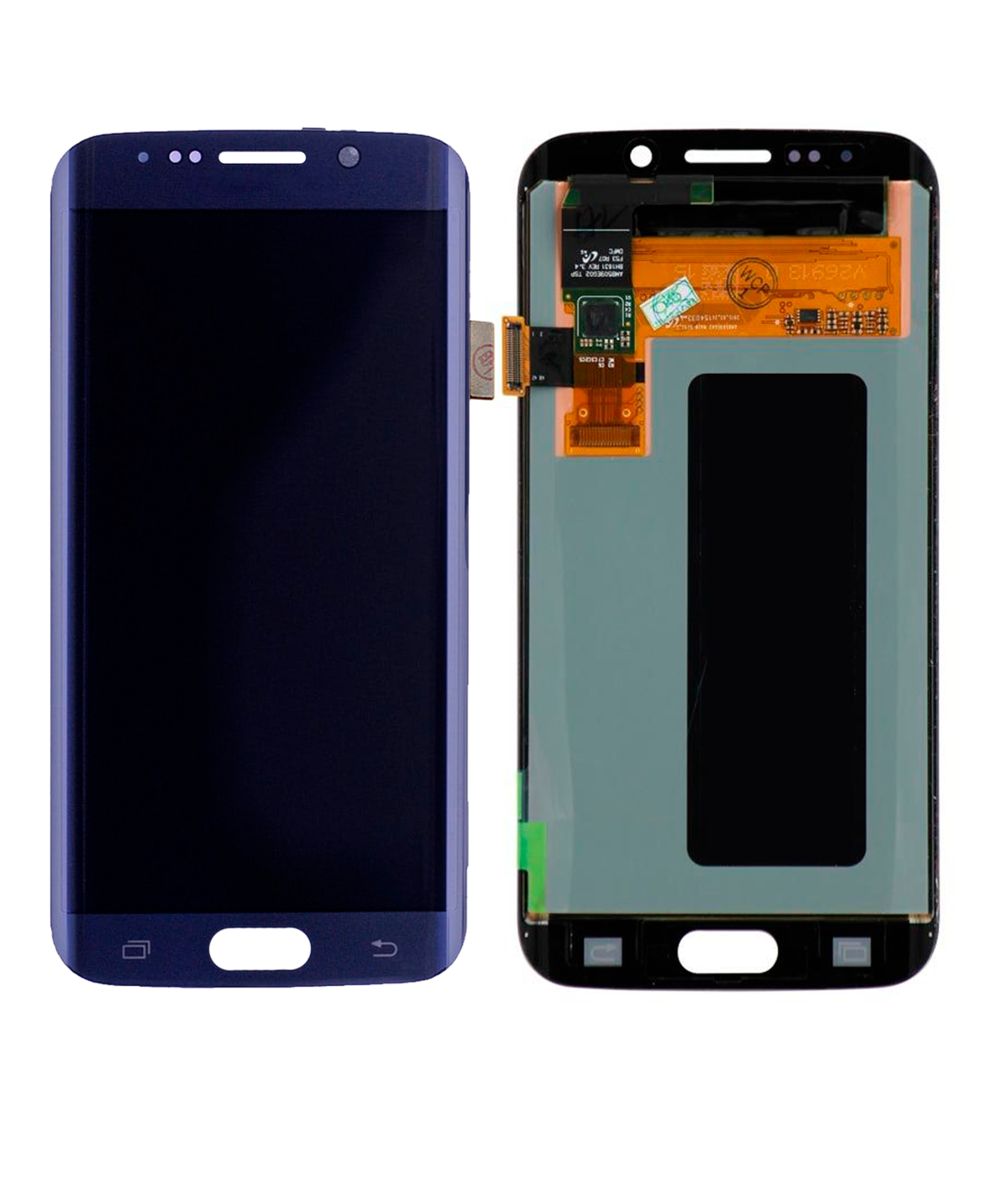 Samsung Galaxy S6 Edge İle Uyumlu Çerçevesiz ekran Orijinal Ekranı (Siyah Safir) - Görsel 2