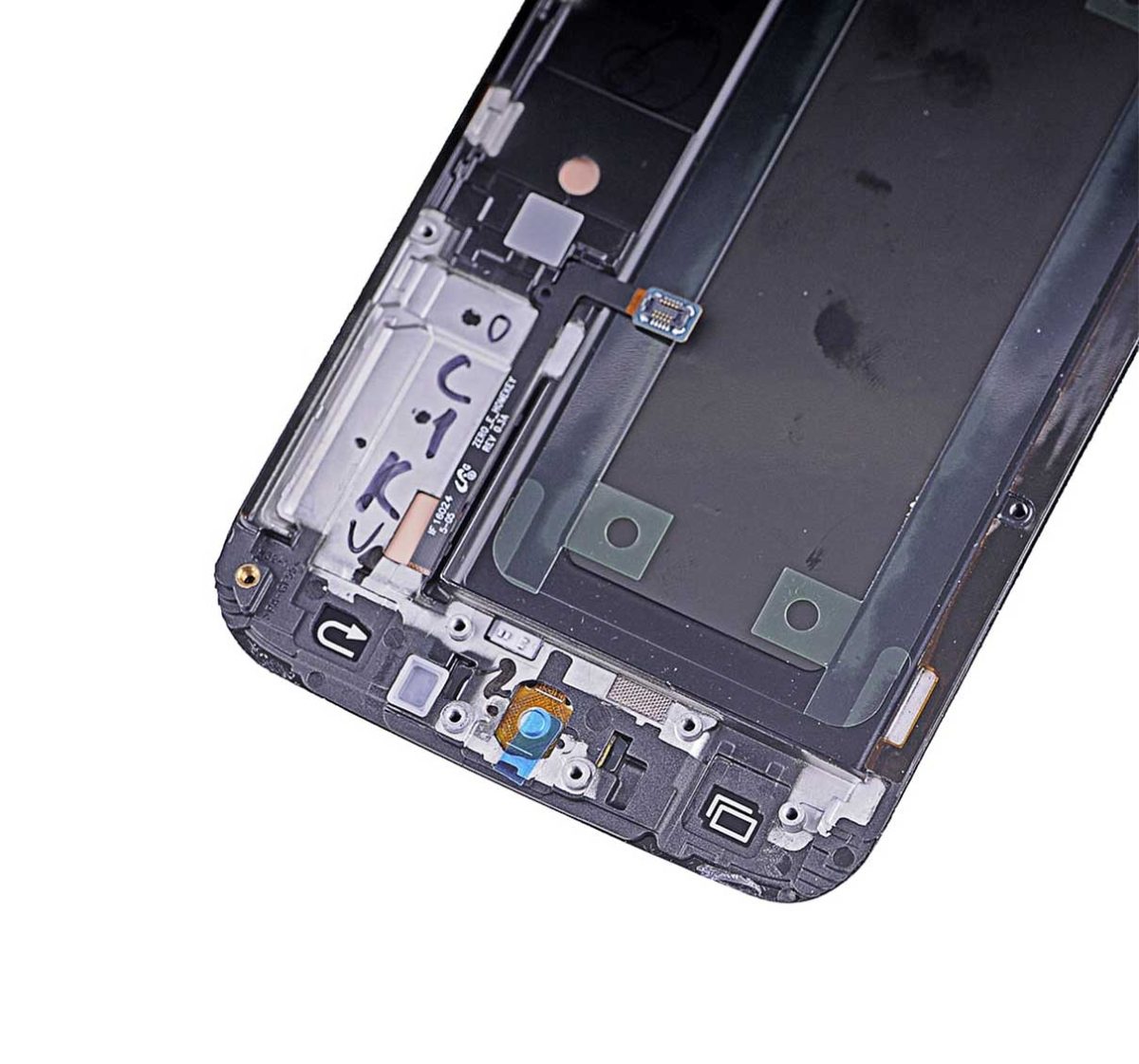 Samsung Galaxy S6 Edge İle Uyumlu İle Çerçeveli ekran (CDMA: Verizon Sprint) (Servis Paketi) (Altın)  Orijinal Ekranı Uyumlu - Görsel 2