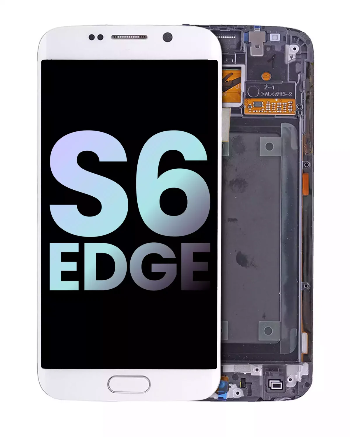 Samsung Galaxy S6 Edge İle Uyumlu İle Çerçeveli ekran (CDMA: Verizon Sprint) (Servis Paketi) (Beyaz İnci)  Orijinal Ekranı Uyumlu