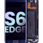 Samsung Galaxy S6 Edge İle Uyumlu İle Çerçeveli ekran (CDMA: Verizon Sprint) (Servis Paketi) (Siyah Safir)  Orijinal Ekranı Uyumlu