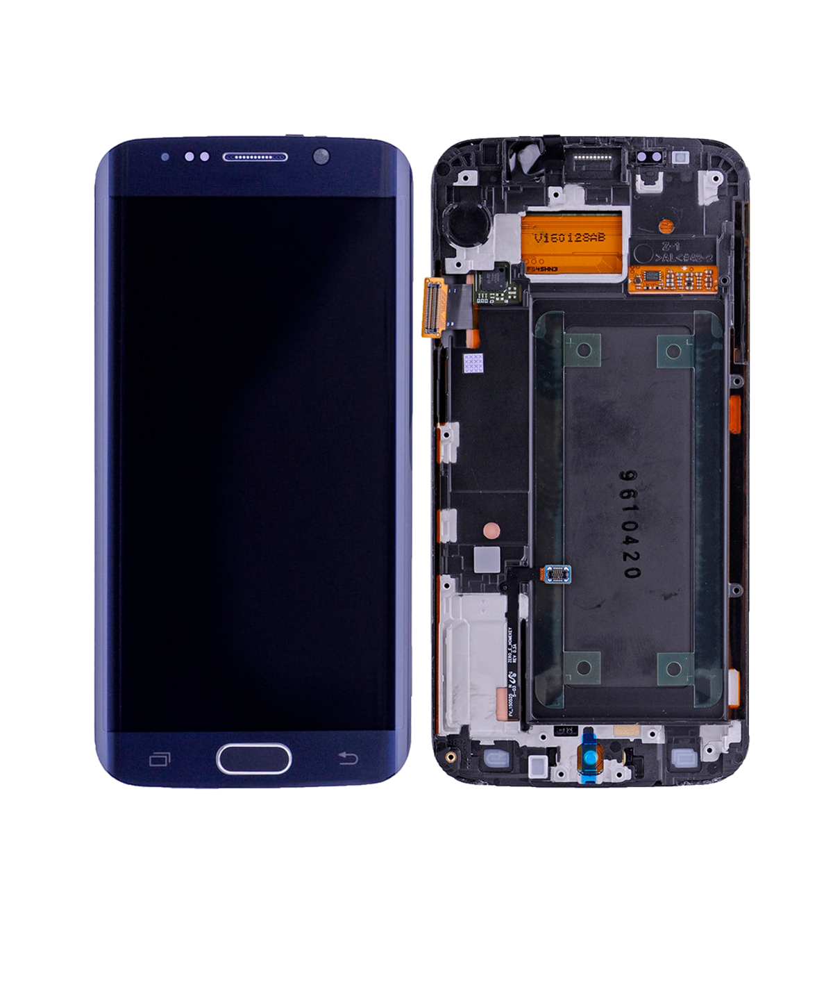 Samsung Galaxy S6 Edge İle Uyumlu İle Çerçeveli ekran (CDMA: Verizon Sprint) (Servis Paketi) (Siyah Safir)  Orijinal Ekranı Uyumlu - Görsel 3