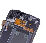 Samsung Galaxy S6 Edge İle Uyumlu İle Çerçeveli ekran (CDMA: Verizon Sprint) (Servis Paketi) (Siyah Safir)  Orijinal Ekranı Uyumlu - Görsel 5
