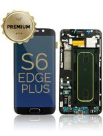 Samsung Galaxy S6 Edge İle Uyumlu İle Çerçeveli ekran Plus (AT&T T-Mobile International) (Servis Paketi) (Siyah Safir)  Orijinal Ekranı - Görsel 2