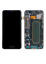 Samsung Galaxy S6 Edge İle Uyumlu İle Çerçeveli ekran Plus (AT&T T-Mobile International) (Servis Paketi) (Siyah Safir)  Orijinal Ekranı - Görsel 5