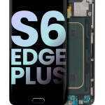 Samsung Galaxy S6 Edge İle Uyumlu İle Çerçeveli ekran Plus (Service Pack) (Verizon) (Siyah Safir)  LCD Ekranı Uyumlu