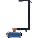 Samsung Galaxy S6 Edge İle Uyumlu İle Esnek (Mavi)  Kablolu Ana Sayfa Düğmesi Uyumlu