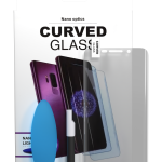 Samsung Galaxy S6 Edge İle Uyumlu İle Yapıştırılı UV Temperli Cam (Kılıf Dostu)