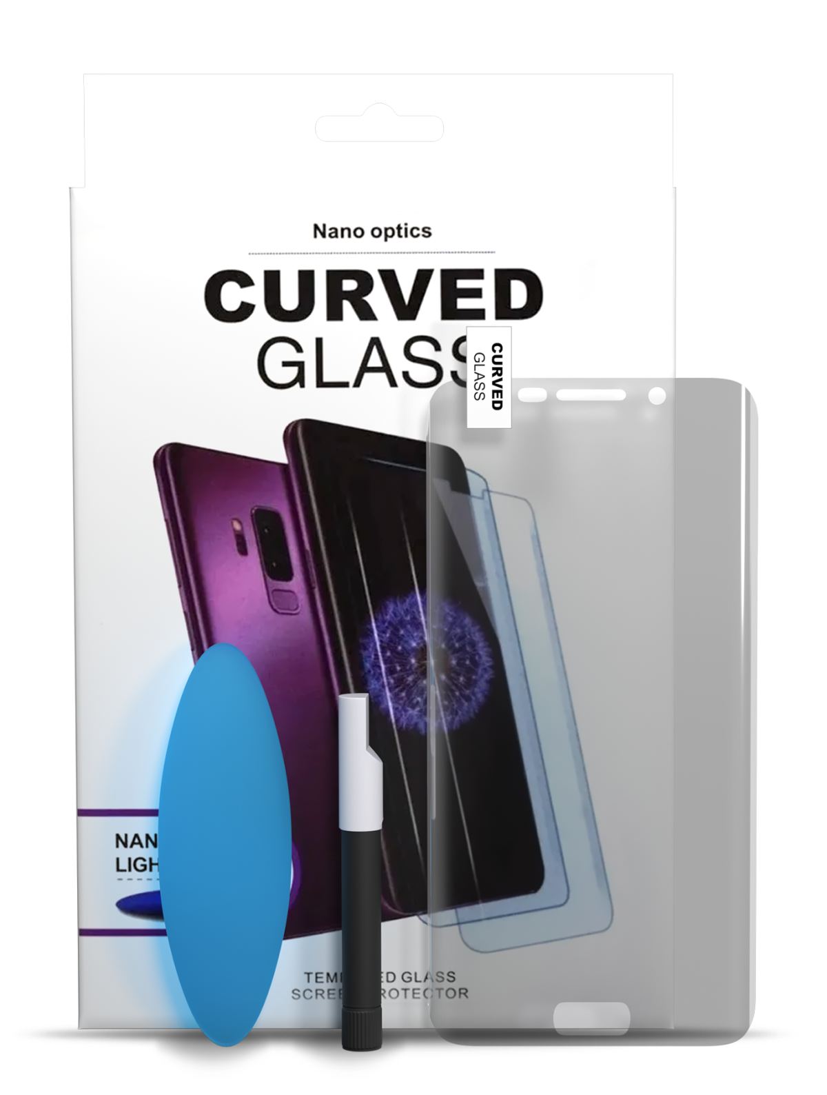 Samsung Galaxy S6 Edge İle Uyumlu İle Yapıştırılı UV Temperli Cam (Kılıf Dostu) - Görsel 4