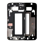 Samsung Galaxy S6 Edge İle Uyumlu Orta Çerçeve Muhafaza (Küçük Parçalarla) (Servis Paketi) (Siyah Safir)