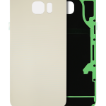 Samsung Galaxy S6 Edge İle Uyumlu Plus Arka Kapak Camı (Service Pack) (Altın Platin)