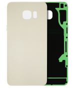 Samsung Galaxy S6 Edge İle Uyumlu Plus Arka Kapak Camı (Service Pack) (Altın Platin)