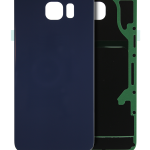 Samsung Galaxy S6 Edge İle Uyumlu Plus Arka Kapak Camı (Service Pack) (Siyah Safir)