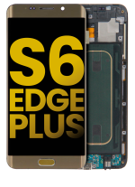 Samsung Galaxy S6 Edge İle Uyumlu Plus Orijinal (AT&T T-Mobile) (Altın Platin) Çerçeveli ekran Orijinal Ekranı - Görsel 5