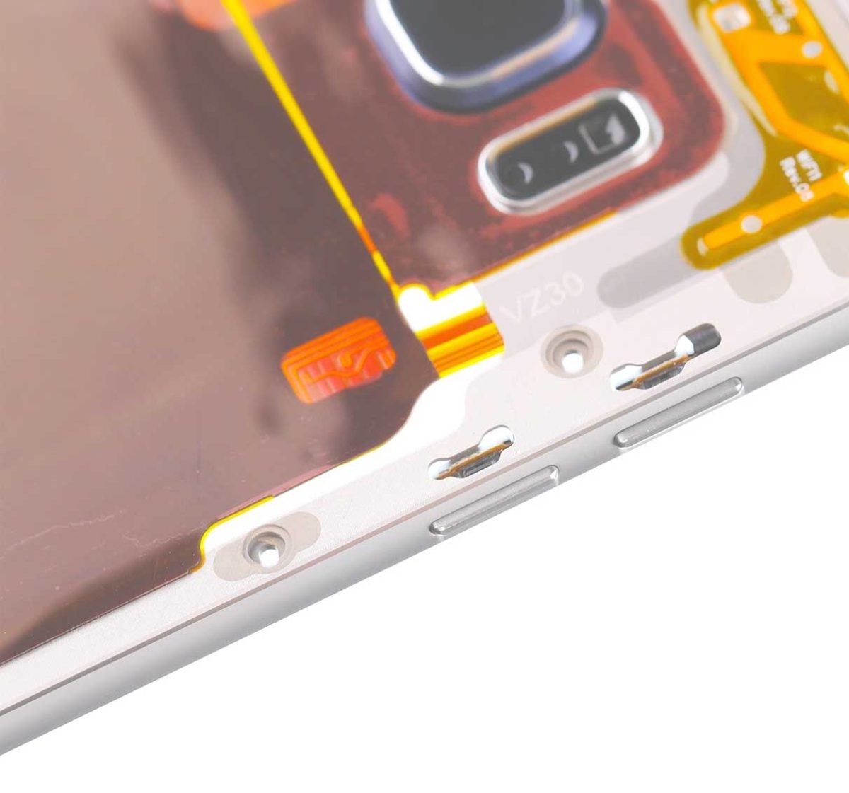 Samsung Galaxy S6 Edge İle Uyumlu Plus Orta Çerçeve Muhafaza (Küçük Parçalarla) (Beyaz İnci) - Görsel 4