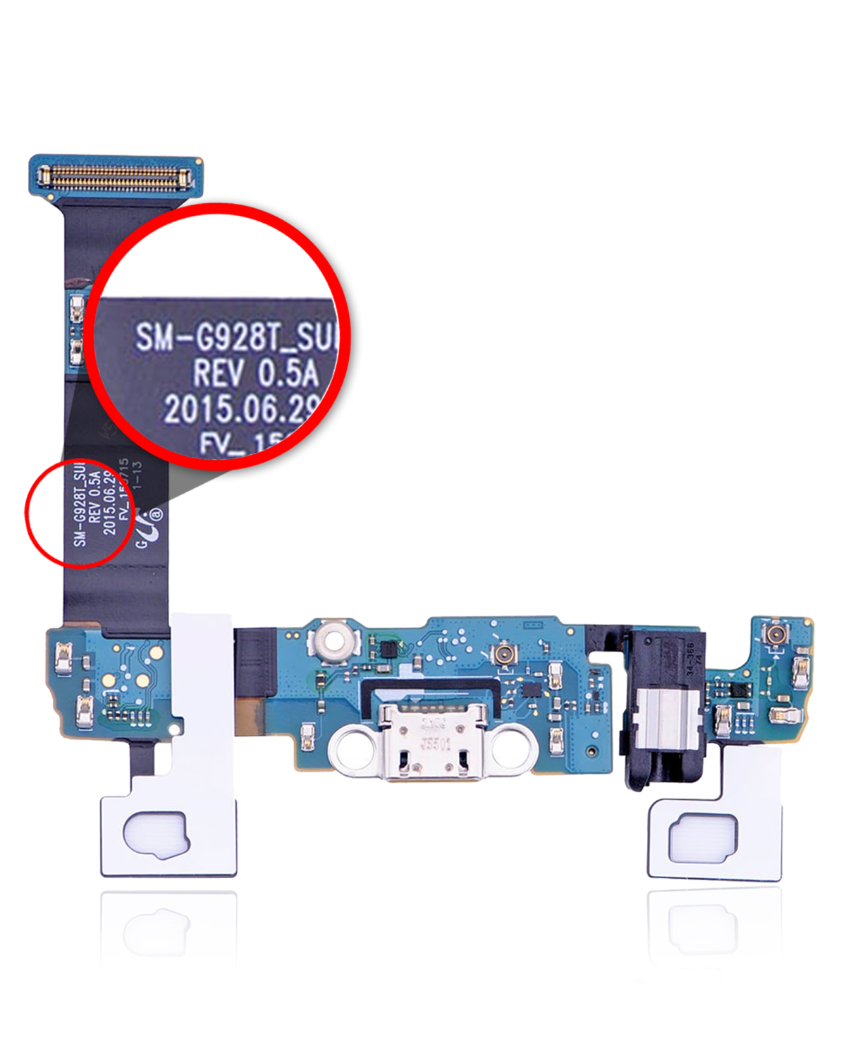 Samsung Galaxy S6 Edge İle Uyumlu Plus Şarj Portu Filmi (G928T) (T-Mobile)
