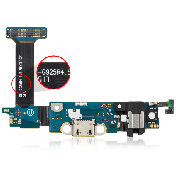 Samsung Galaxy S6 Edge İle Uyumlu Şarj Portu Filmi (G925R4) (US Cellular)