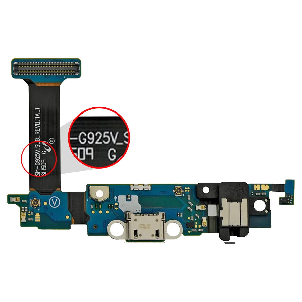 Samsung Galaxy S6 Edge İle Uyumlu Şarj Portu Flex Kablosu (G925V) (Verizon)