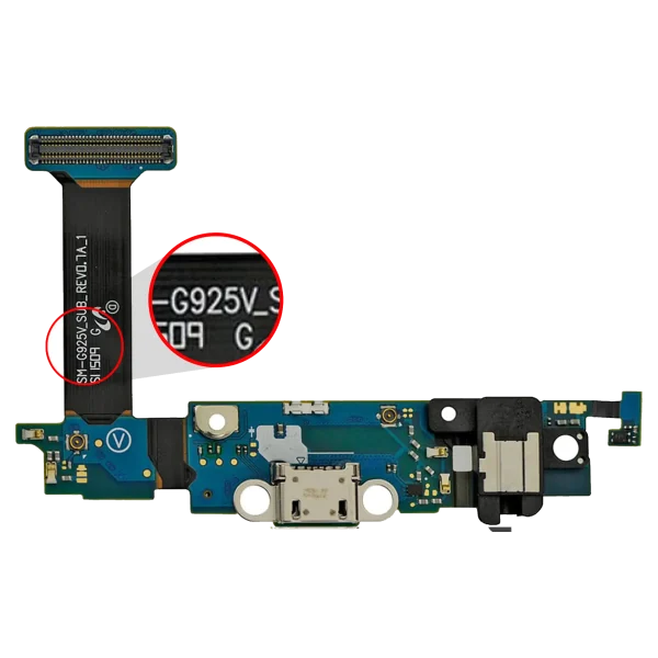 Samsung Galaxy S6 Edge İle Uyumlu Şarj Portu Flex Kablosu (G925V) (Verizon)
