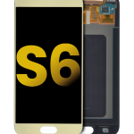 Samsung Galaxy S6 İle Uyumlu Çerçevesiz ekran Orijinal Ekranı Orijinal (Altın Titanyum)