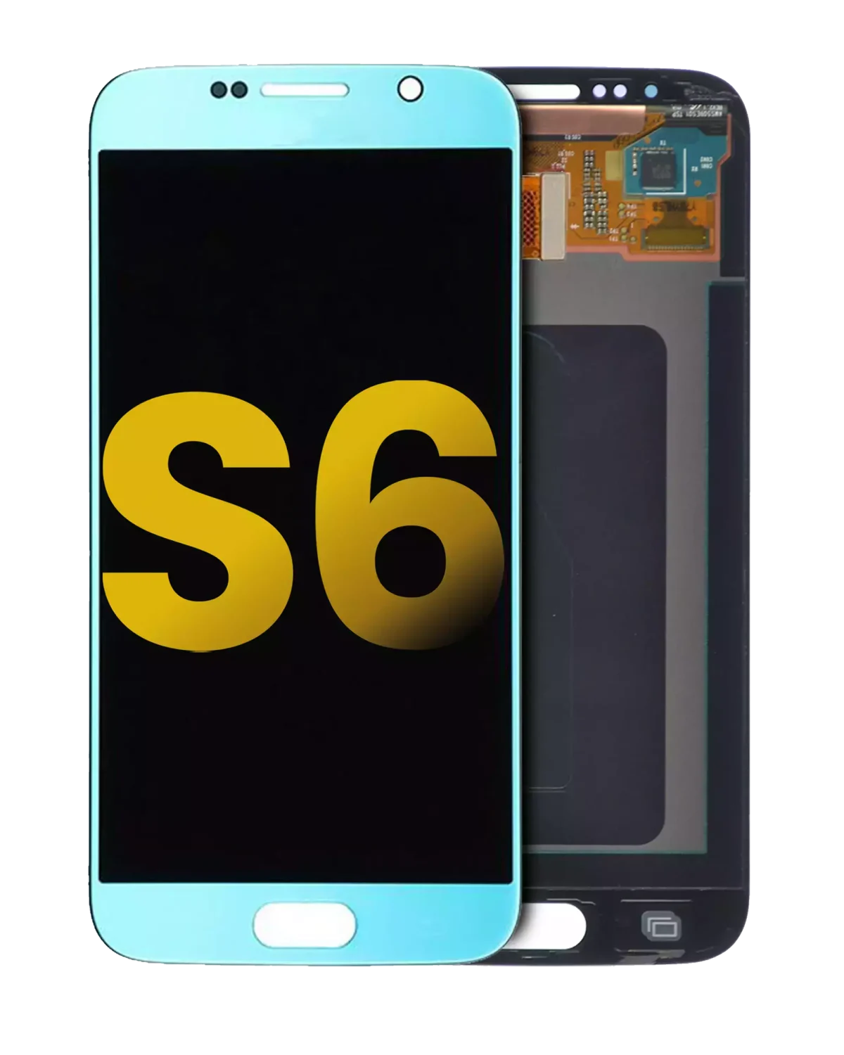 Samsung Galaxy S6 İle Uyumlu Çerçevesiz ekran Orijinal Ekranı Orijinal (Mavi Topaz)