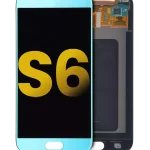 Samsung Galaxy S6 İle Uyumlu Çerçevesiz ekran Orijinal Ekranı Orijinal (Mavi Topaz)