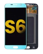 Samsung Galaxy S6 İle Uyumlu Çerçevesiz ekran Orijinal Ekranı Orijinal (Mavi Topaz)
