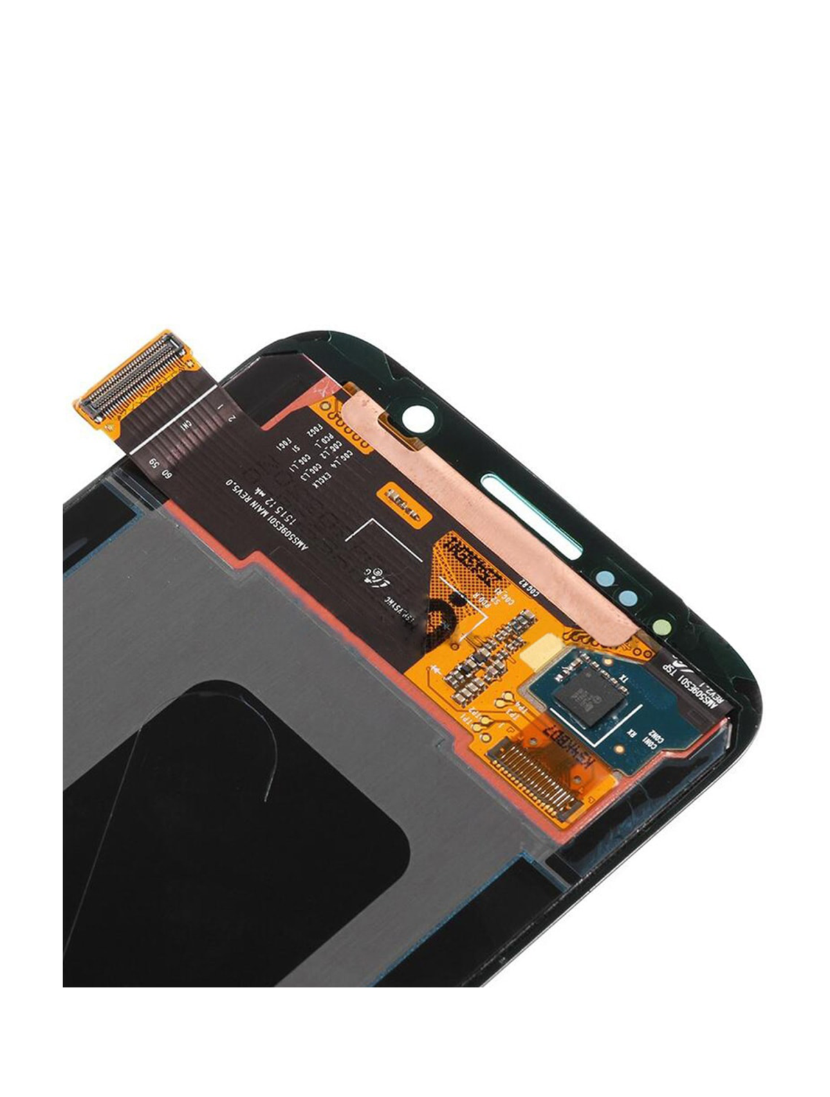 Samsung Galaxy S6 İle Uyumlu Çerçevesiz ekran Orijinal Ekranı Orijinal (Mavi Topaz) - Görsel 3