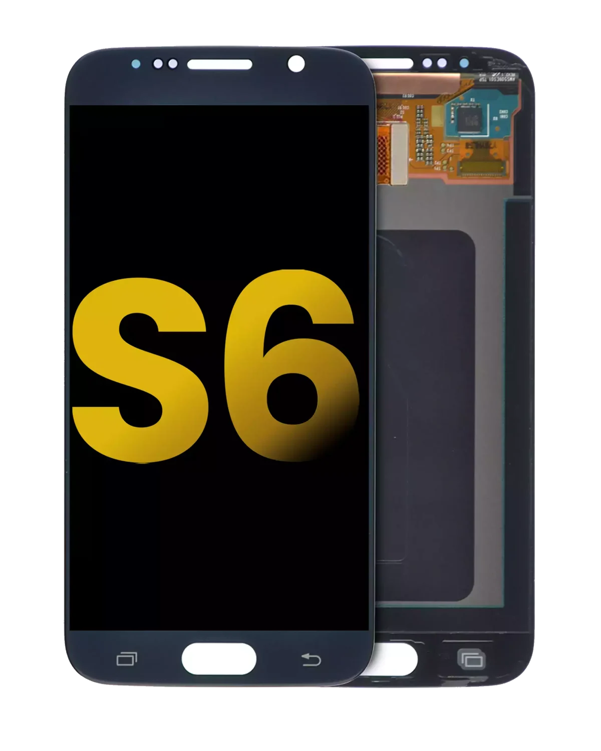 Samsung Galaxy S6 İle Uyumlu Çerçevesiz ekran Orijinal Ekranı Orijinal (Siyah Safir)