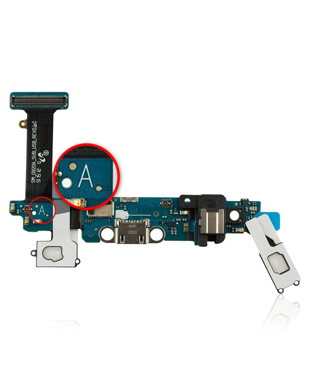 Samsung Galaxy S6 İle Uyumlu Şarj Portu Filmi (G920A G920W8) (AT&T Bell Canada)