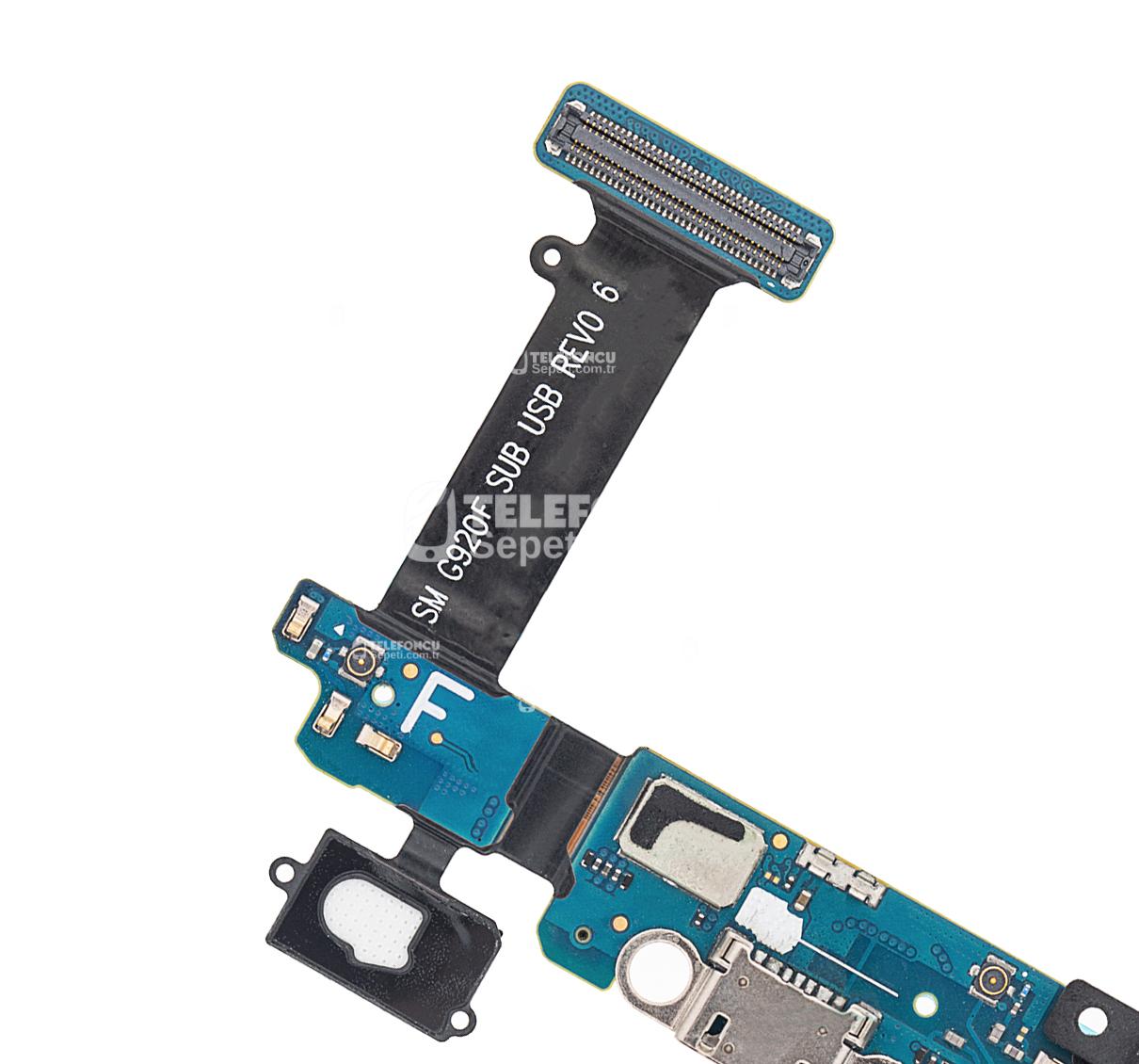 Samsung-Galaxy-S6-Ile-Uyumlu-Sarj-Portu-Flex-Kablosu-G920F-Uluslararasi-Surum-1 Samsung Galaxy S6 İle Uyumlu Şarj Portu Flex Kablosu (G920F) (Uluslararası Sürüm) - Görsel 2