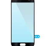 Samsung Galaxy S6 OCA İle Uyumlu Önceden Takılı Ön Cam (Siyah Mavi)