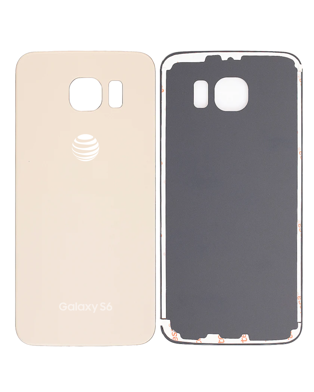 Samsung Galaxy S6 ile İle Uyumlu Uyumlu Arka Kapak Camı (AT&T Logosu) (Kullanılmış OEM Çekme: Sınıf A) (Altın Platin) - Görsel 5